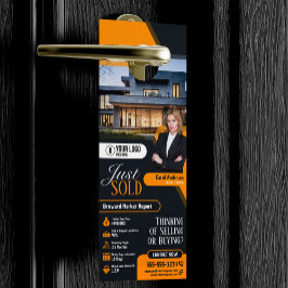 Moderner Gelb nur verkauft Real Anwesen Agent Real Türanhänger