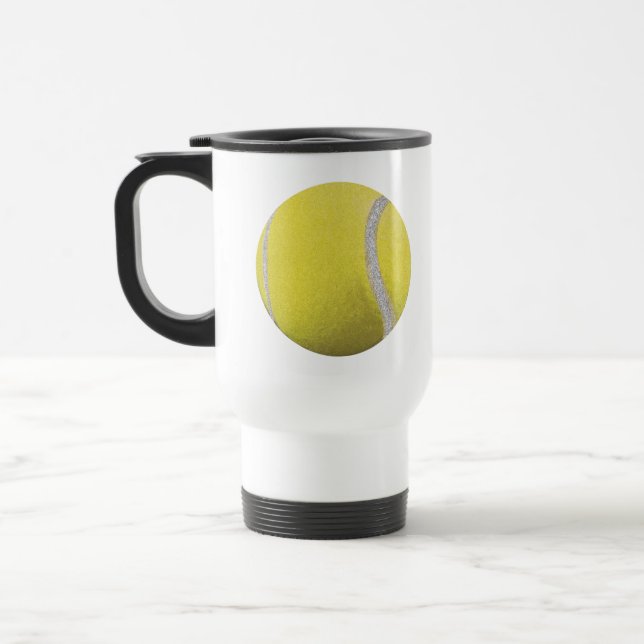 Moderner Gelber Tennisball Reisebecher (Links)