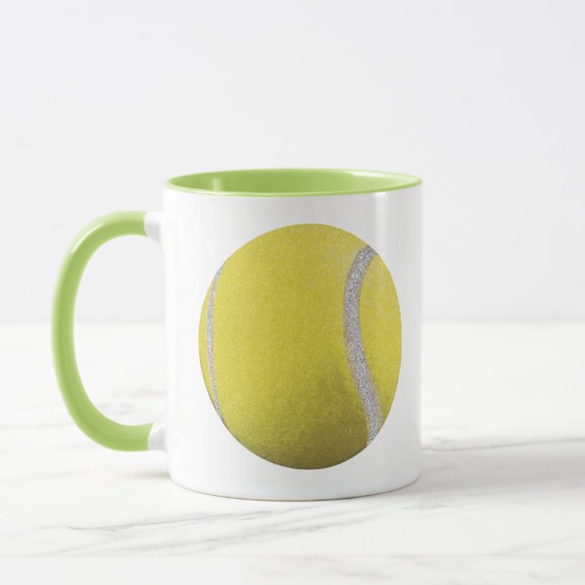 Moderner Gelber Tennisball Tasse (Links)