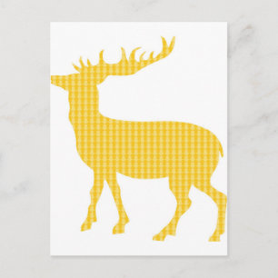 Moderner gemusterter Hof Postkarte