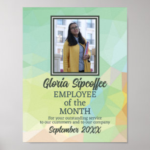 Moderner Geo-Foto-Mitarbeiter des Monatspreises Poster