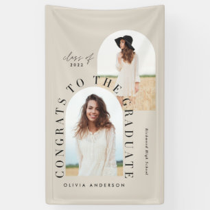 Moderner geometrischer Abschluss mit mehreren Foto Banner