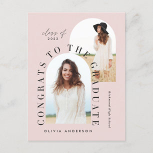 Moderner geometrischer Abschluss mit mehreren Foto Postkarte