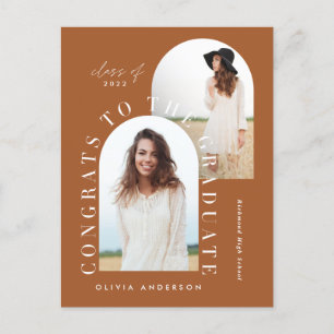 Moderner geometrischer Abschluss mit mehreren Foto Postkarte