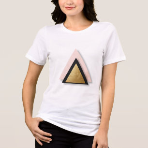 Moderner geometrischer Dreieck-T - Shirt - Minimal