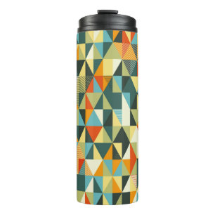 Moderner geometrischer Hintergrund. Abstraktes Fla Thermosbecher