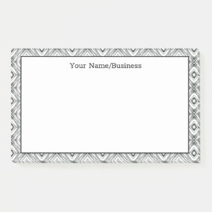 Moderner geometrischer Individuelle Name Post-it Klebezettel