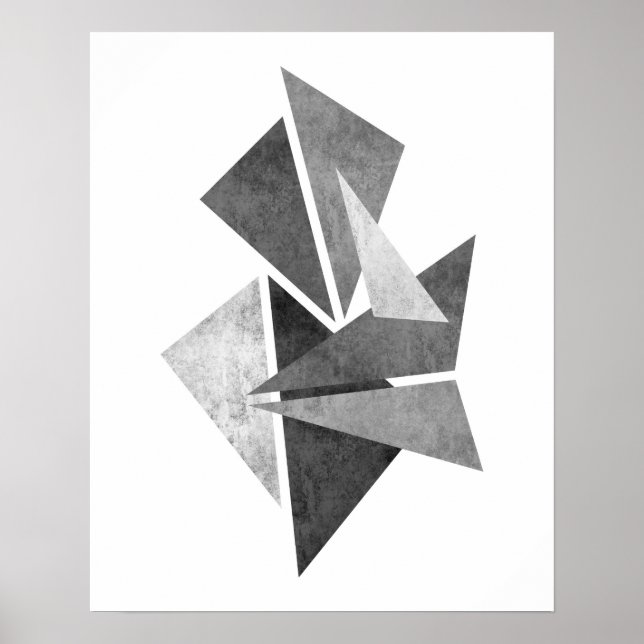 Moderner geometrischer, minimalistischer abstrakte poster (Vorne)