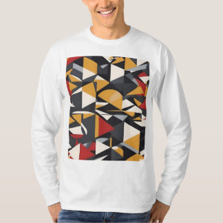 Moderner geometrischer Minimalistischer T - Shirt