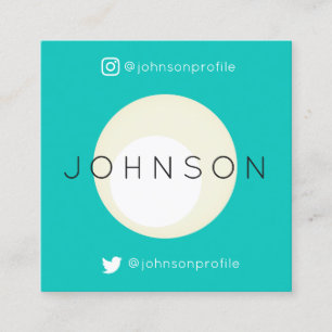 Moderner geometrischer Stil mit QR-Code Quadratische Visitenkarte