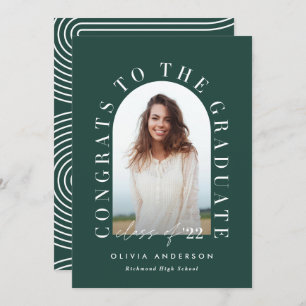 Moderner geometrischer typografischer Foto Bogen A