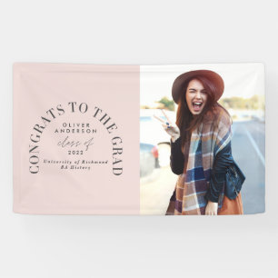 Moderner geometrischer typografischer Foto Bogen A Banner