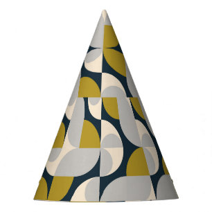 Moderner geometrischer Vintager Retro-Hintergrund Partyhütchen