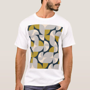 Moderner geometrischer Vintager Retro-Hintergrund T-Shirt