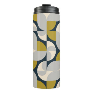 Moderner geometrischer Vintager Retro-Hintergrund Thermosbecher