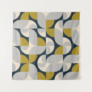 Moderner geometrischer Vintager Retro-Hintergrund Wandteppich