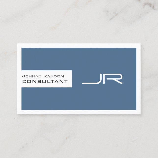 Moderner gerahmter Raum mit Logo und QR-Code Visitenkarte (Vorderseite)