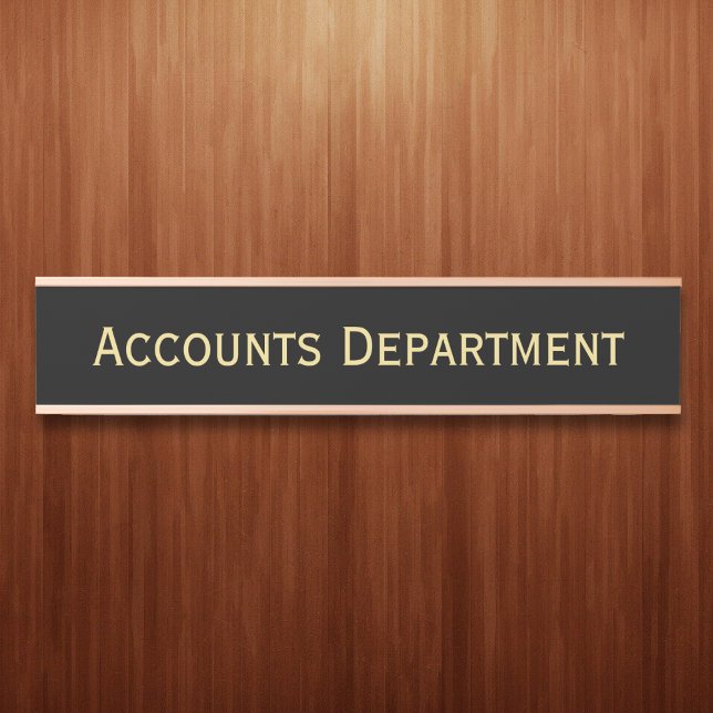 Moderner Geschäfts Büroschulabteilungsname Türschild (Modern Business Office School Department Name Door Sign)