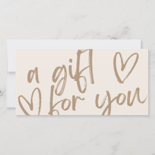 Moderner Geschenkgutschein