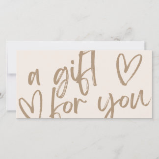 Moderner Geschenkgutschein