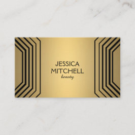 Moderner Glamour in Gold Beauty, Makeup, Boutique Visitenkarte