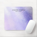 Moderner Glitzer Salon hell Lila Mousepad<br><div class="desc">Modernes,  leicht lila,  Glitzer,  Salon-Design. Bearbeiten Sie Ihr Produkt in wenigen Minuten,  indem Sie Ihre Daten hinzufügen. Sie können den Schriftart/die Farbe/Position durch "weitere Personalisierung" ändern.</div>