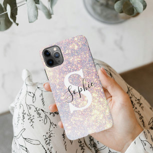 Moderner Glitzer Spark   Personal Initial Girly iP iPhone 11Pro Max Hülle