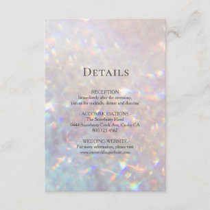 Moderner Glitzer Sparkle Begleitkarte