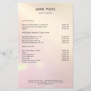 Moderner Glow Salon Flyer