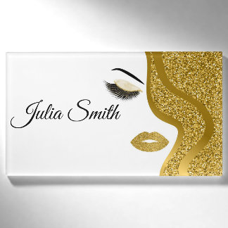 Moderner Gold-Glitter-Effekt Namenschild