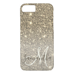 Moderner Gold Glitzer Glitzern Personalisiert Name Case-Mate iPhone Hülle