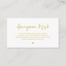 Moderner Gold lässiger Schriftart, Flitterwochen w