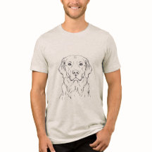Moderner Golden Retriever Minimalistische Single L