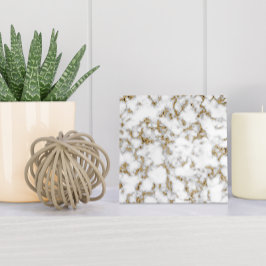 Moderner Goldgrauweißer Marmor Fliese