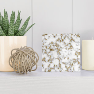 Moderner Goldgrauweißer Marmor Fliese