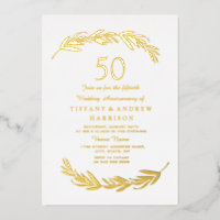 Moderner Goldleaf-Film 50. Hochzeitstag