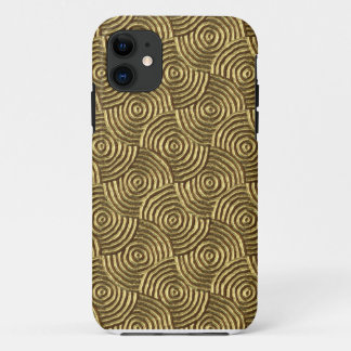 Moderner Goldmetallblick-Spiralen iPhone 5 Fall Case-Mate iPhone Hülle