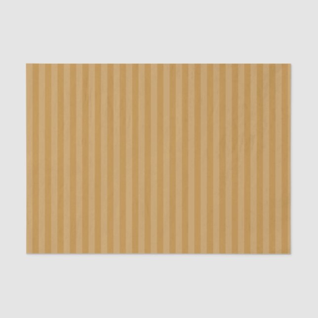 Moderner Goldton Strip Weihnachtsfeiertag Seidenpapier (Vorderseite)