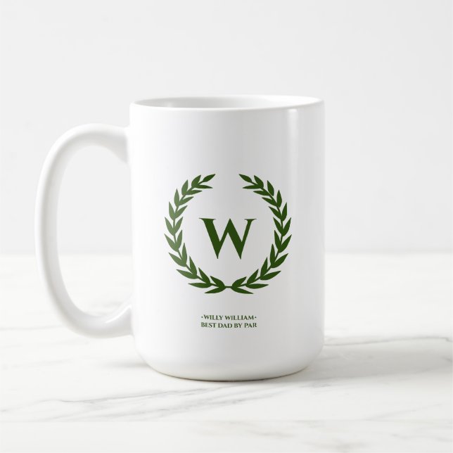 MODERNER GOLF VATER GOLF VATER'S DAY MONOGRAM KAFFEETASSE (Links)