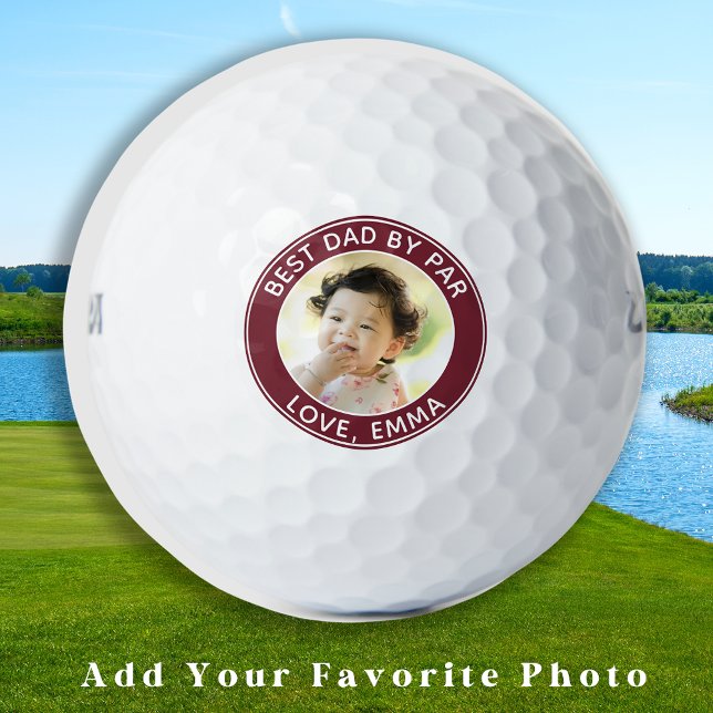 Moderner Golfer bester Vater par Custom Foto Golfball (Von Creator hochgeladen)