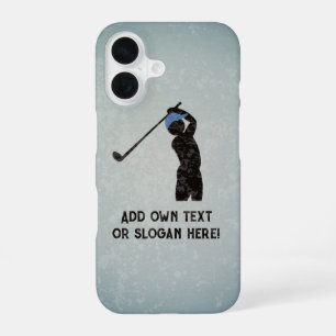 Moderner Golfspieler im Grunge-Metal-Look, Ihr Tex iPhone 16 Hülle