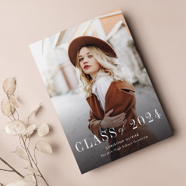 Moderner Grad Foto Abschluss Ankündigung