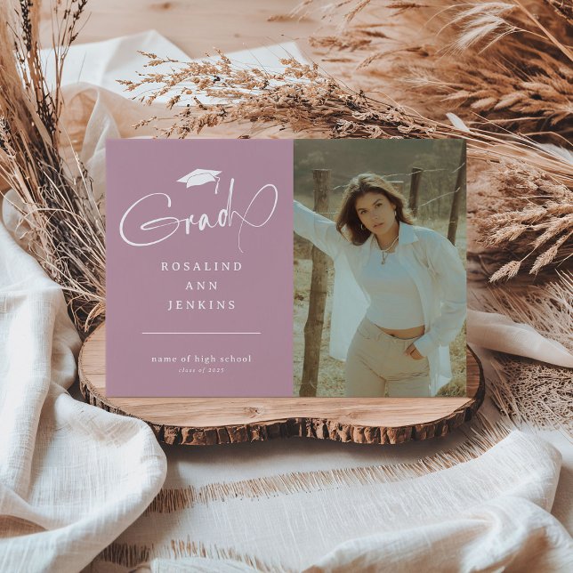 Moderner Grad Foto Abschluss Ankündigung (Von Creator hochgeladen)