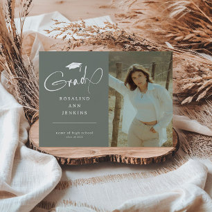 Moderner Grad Foto Abschluss Ankündigung