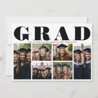 Moderner GRAD High School 6 Foto Collage Abschluss