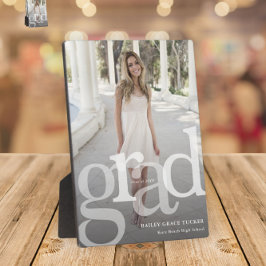 Moderner GRAD Overlay Class Jahr Foto Abschluss Fotoplatte