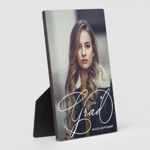 Moderner Grad Script Foto Abschluss Fotoplatte