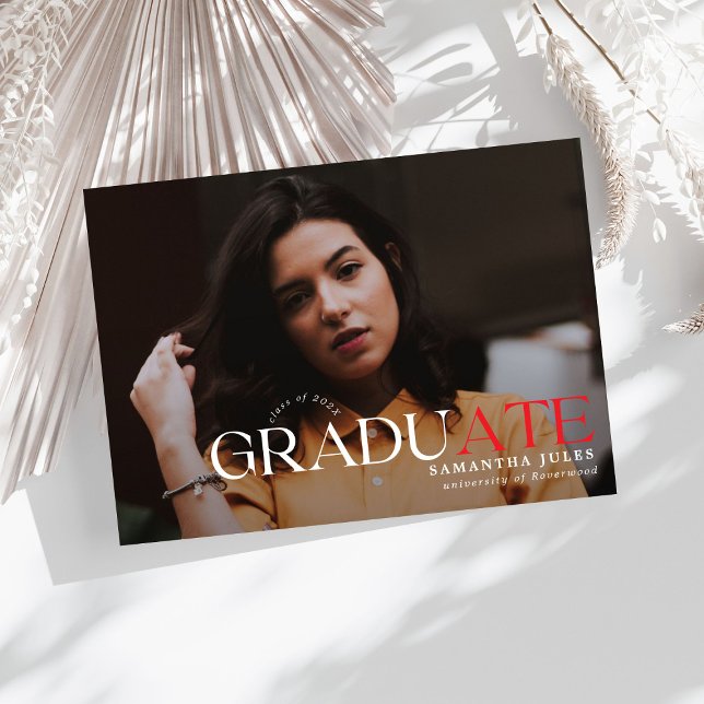 Moderner Graduate Foto Abschluss Einladung (Von Creator hochgeladen)
