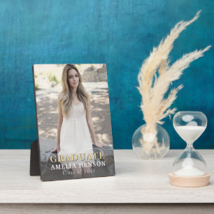 Moderner Graduate Voll Foto Abschluss Fotoplatte