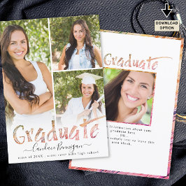 Moderner Graduiertenfarbenfroher Pinselstrich 4 Fo Ankündigung